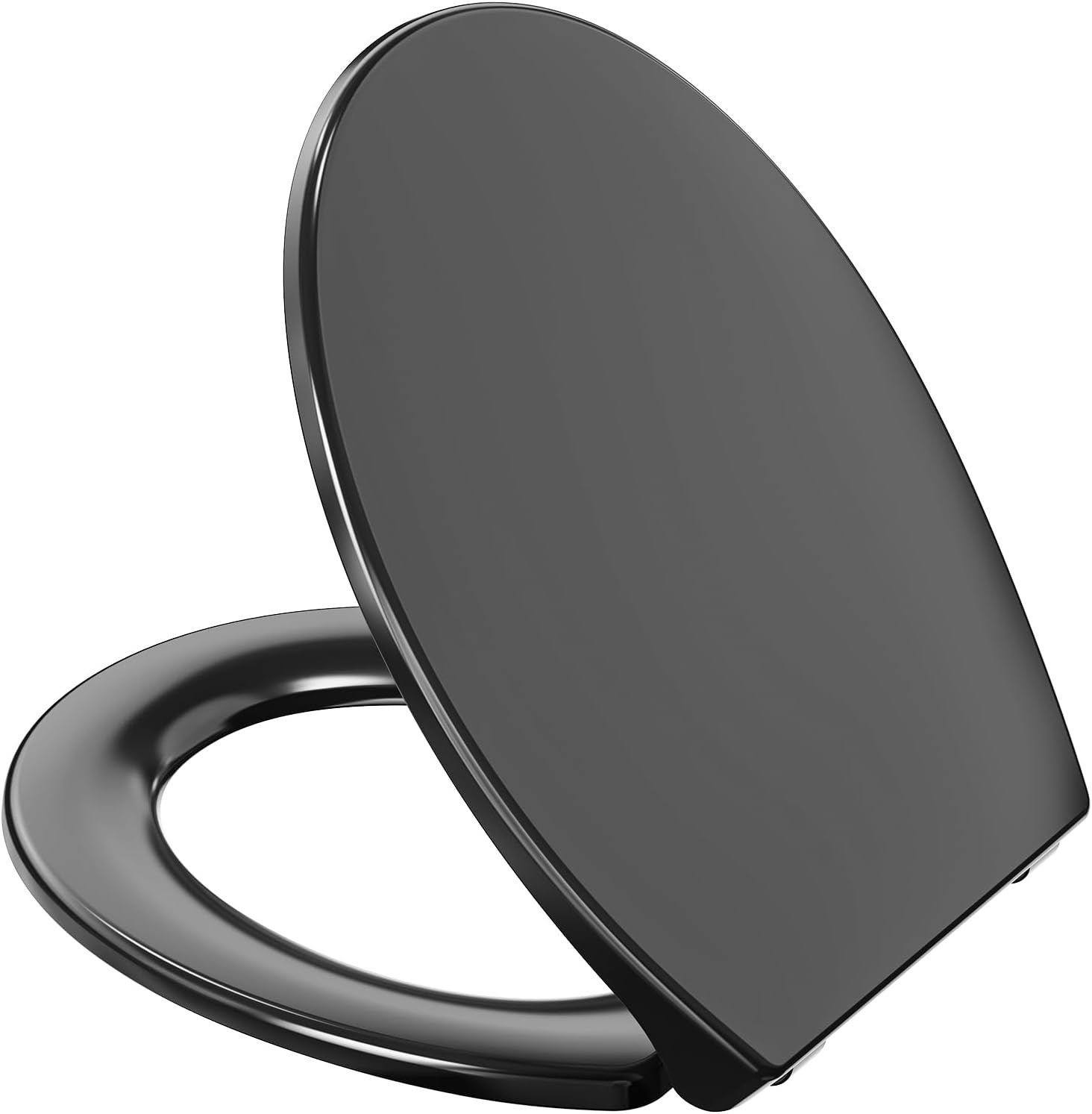 Soft Close Toilet Seat Quick Release Top Fixing O Shape White Adjustable Hinges