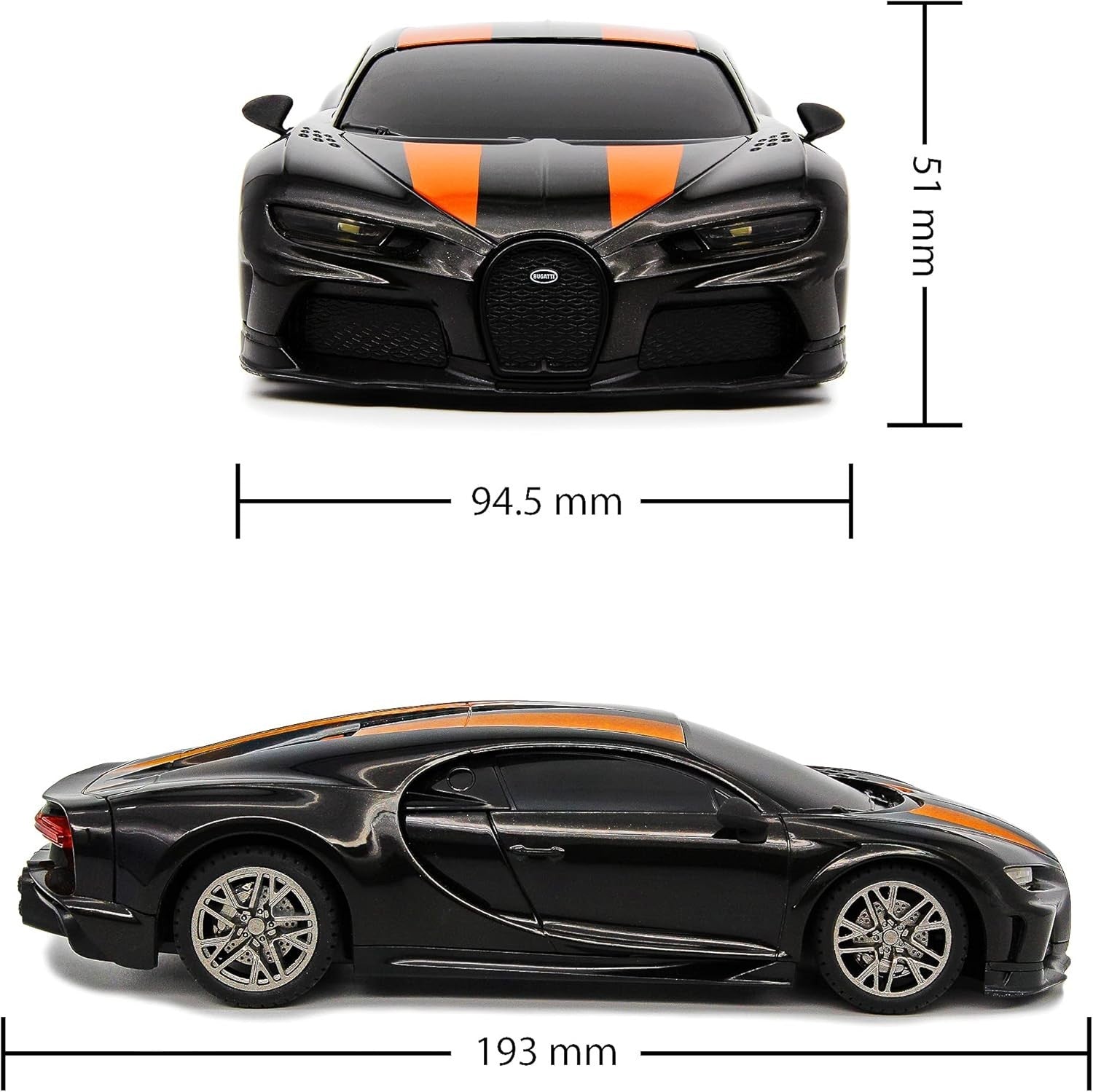 Bugatti Chiron RC Car 1:24 – Licensed Remote Control w/ Lights & Suspension