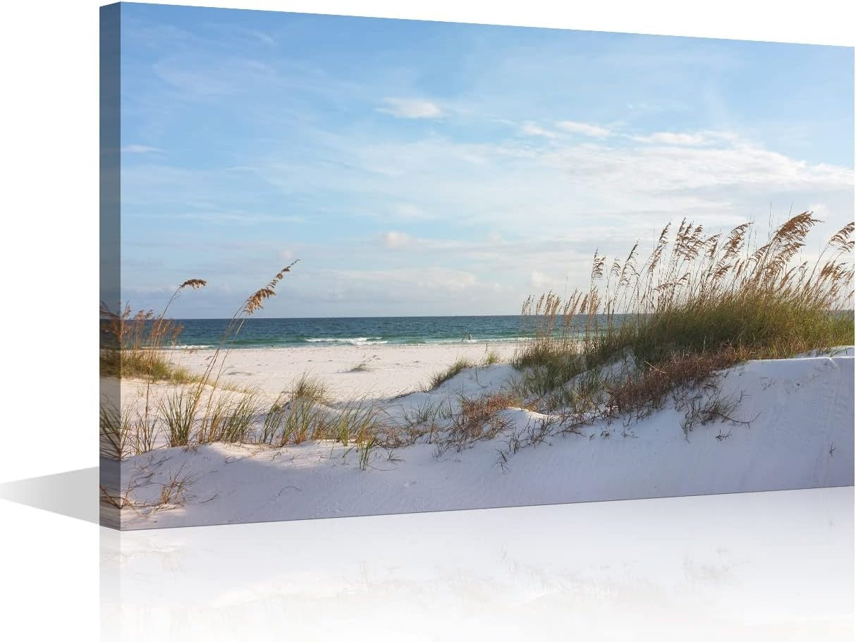 Beach Canvas Wall Art 16x24 inch Coastal Wall Decor Modern Home Print