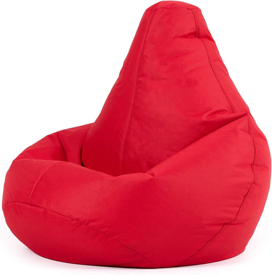Kids Outdoor Bean Bag Chair Waterproof Gaming Seat – Red Indoor Use