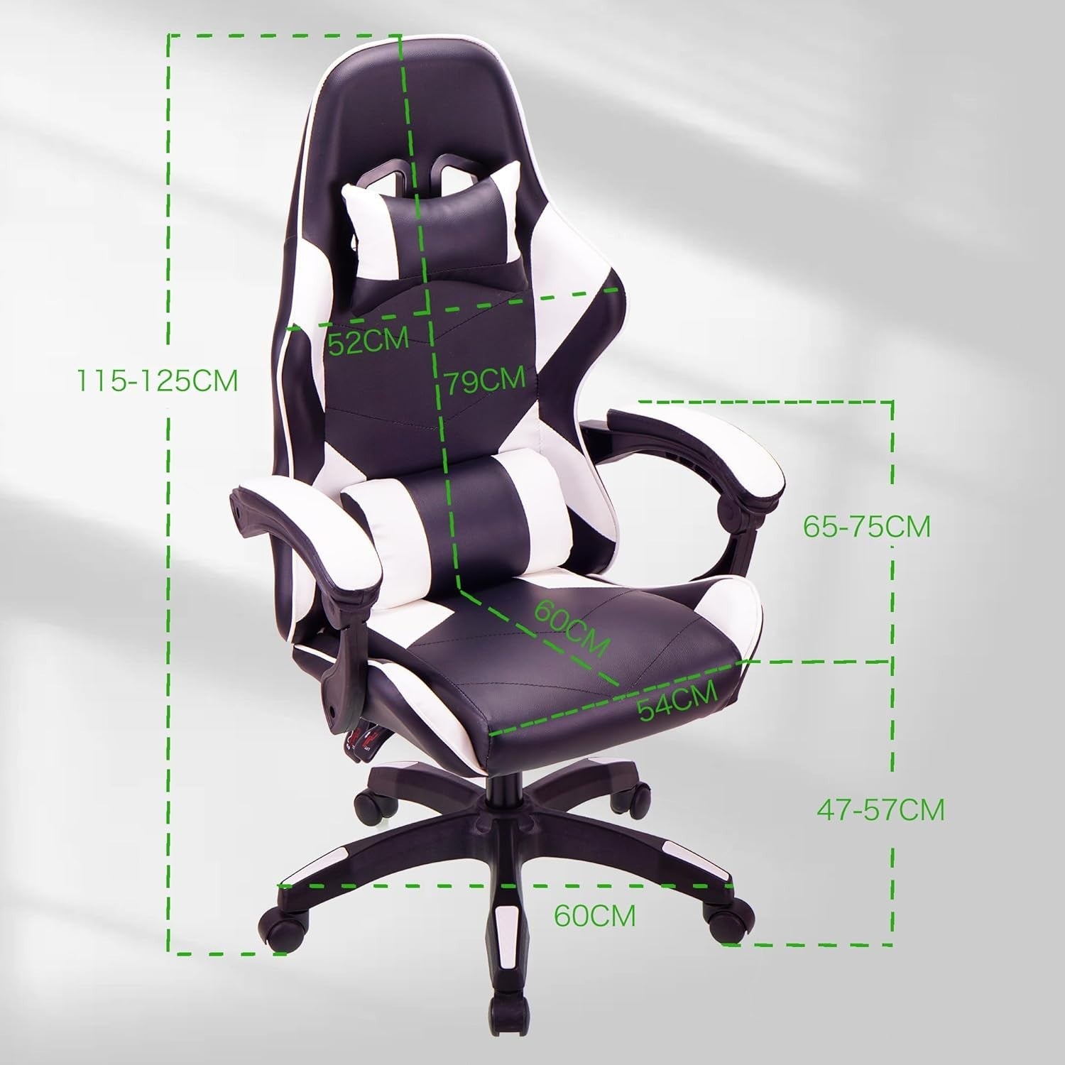 Ergonomic Office Chair White Mesh Back Swivel Adjustable Home Desk Seat New