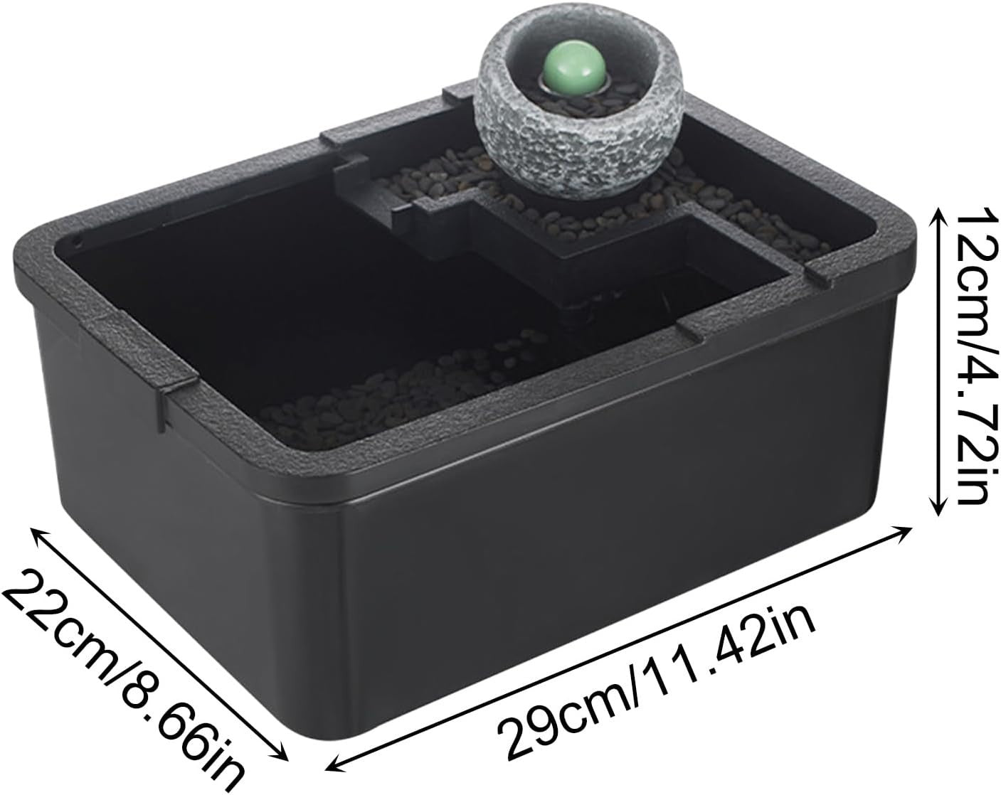 Beta Fish Tank Kit | Small Desktop Aquarium w/ Quiet USB Pump & Light