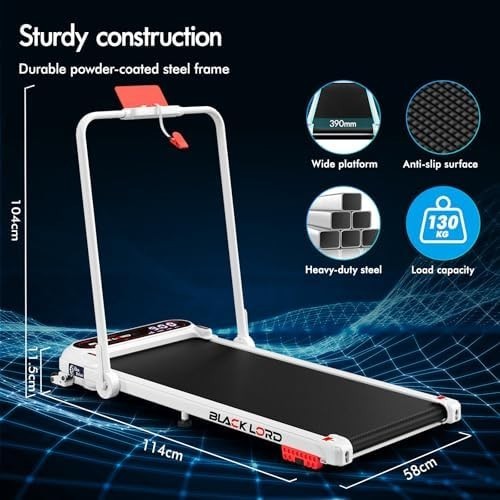 Foldable Home Walking Treadmill 3HP Under Desk Jogging Running Machine