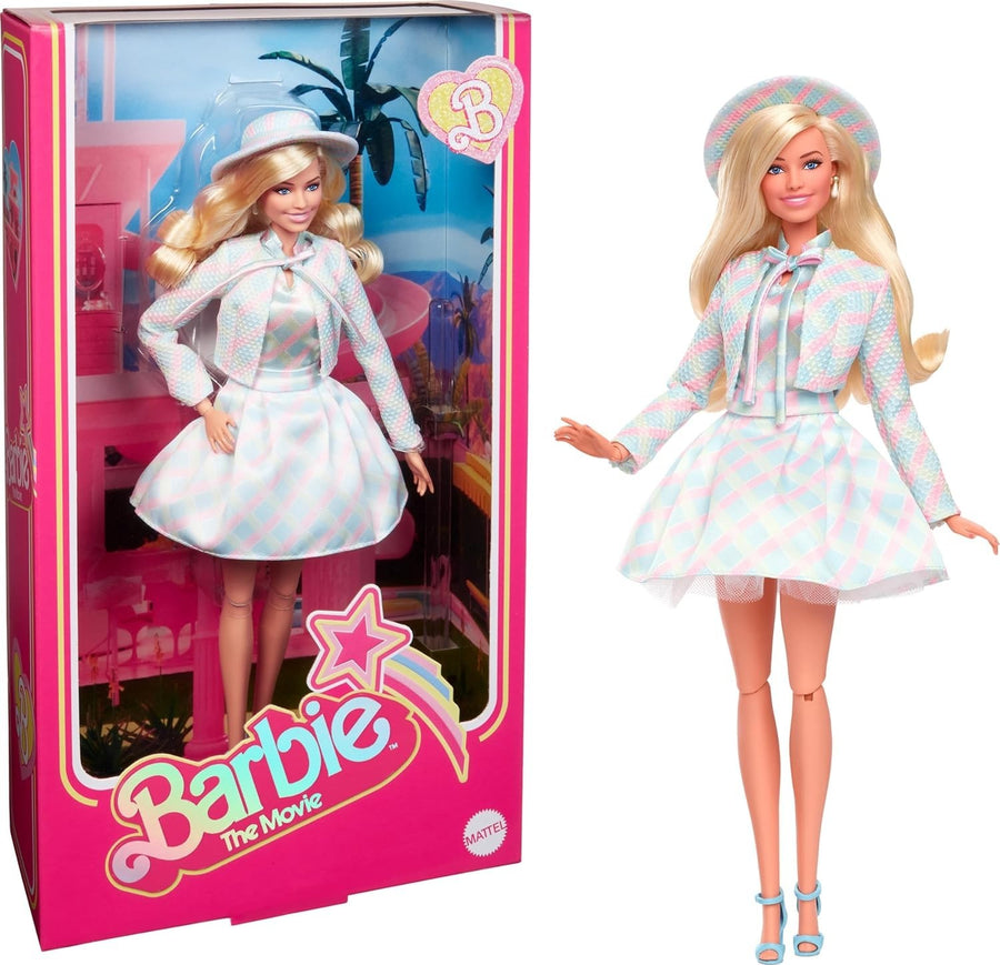 Movie Inspired Collectible Fashion Doll Blue Plaid Outfit Hat Jacket