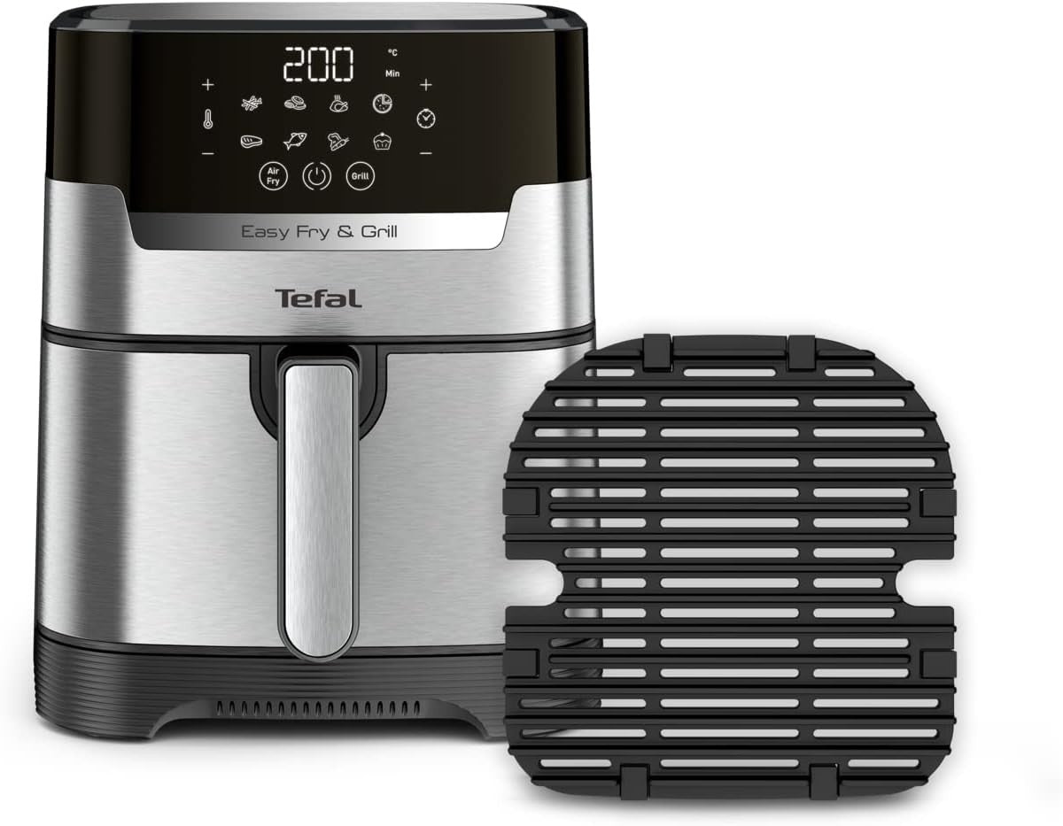 Air Fryer Grill 2-in-1 Digital 4.2L 1550W 8 Programs Dehydrate No Preheat