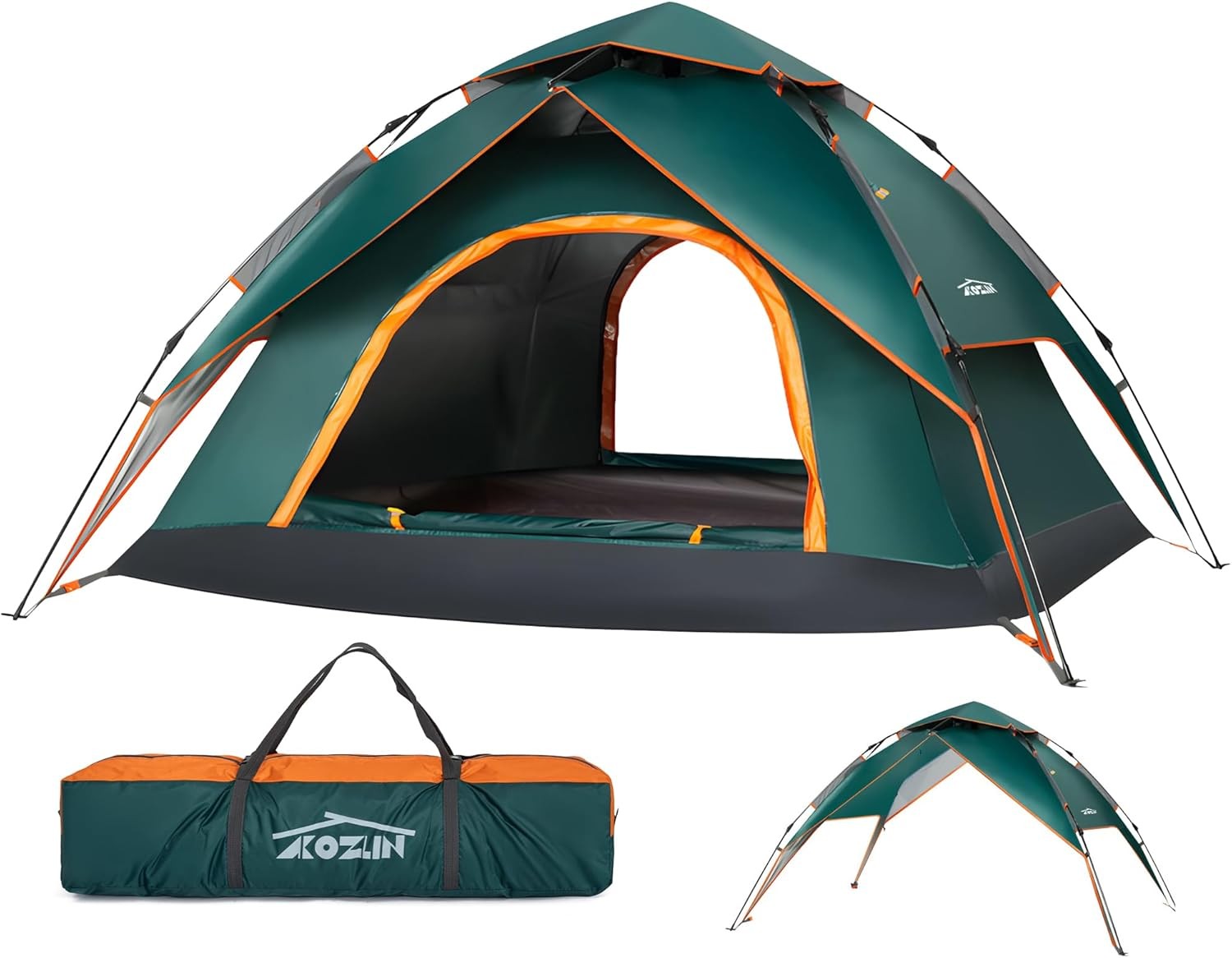 2-3 Person Pop Up Camping Tent Double Layer Waterproof