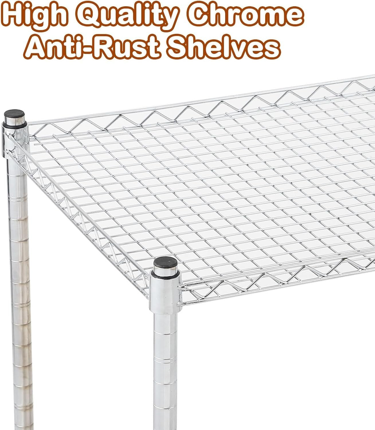 3 Tier Heavy Duty Utility Cart Rolling Metal Storage Trolley Wheels
