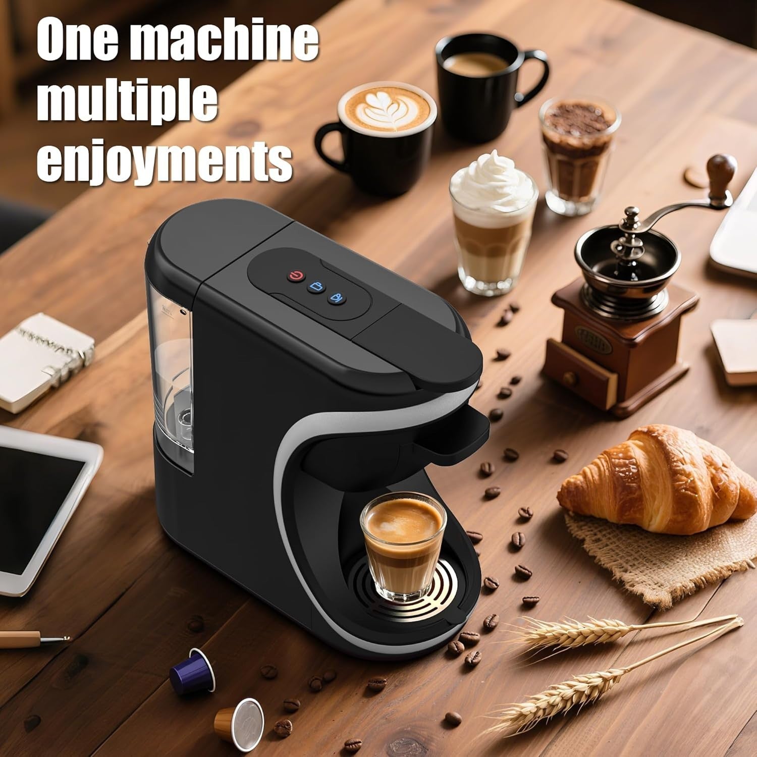 19Bar Multi-Capsule Coffee Machine for Nespresso & Dolce Gusto