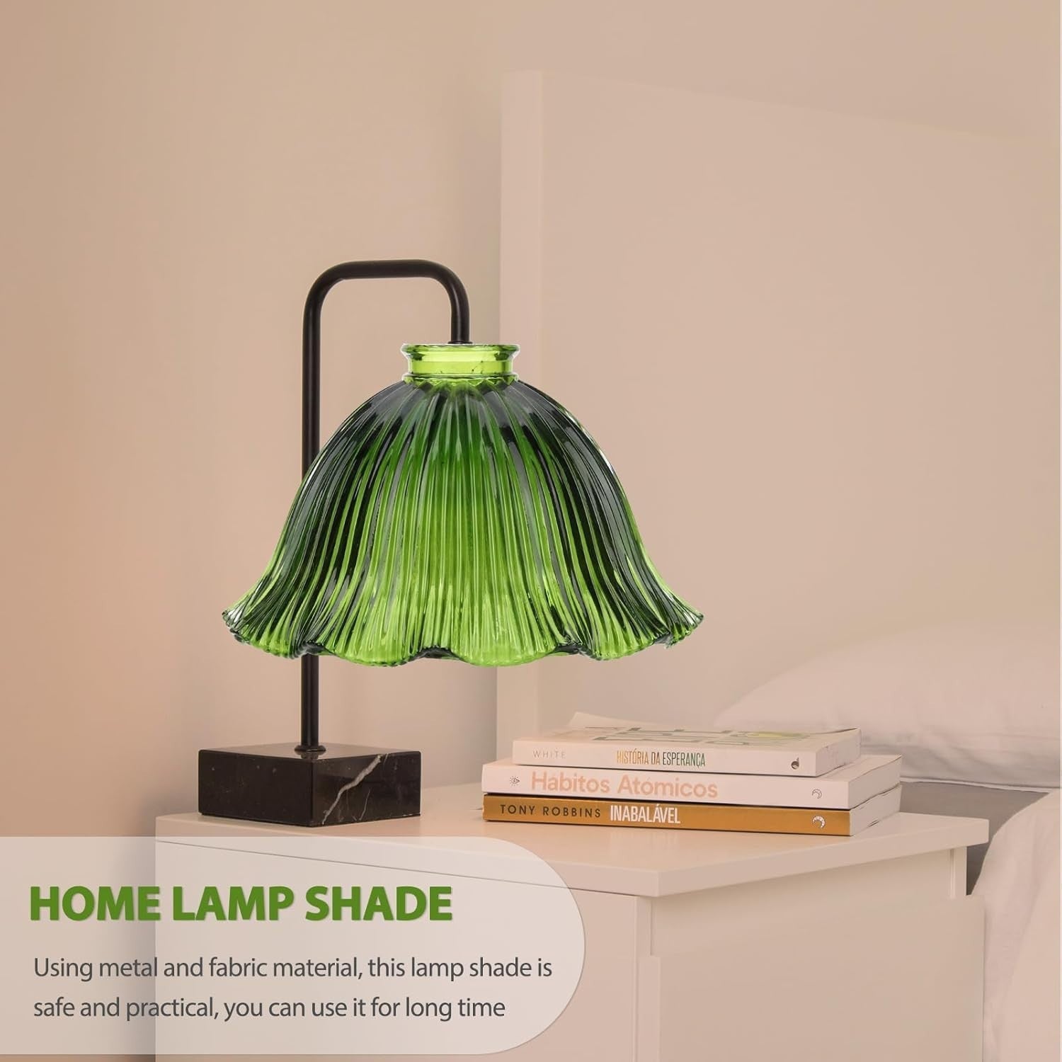 Dark Green Glass Lampshade Chandelier Ceiling Light Shade Decorative Cover