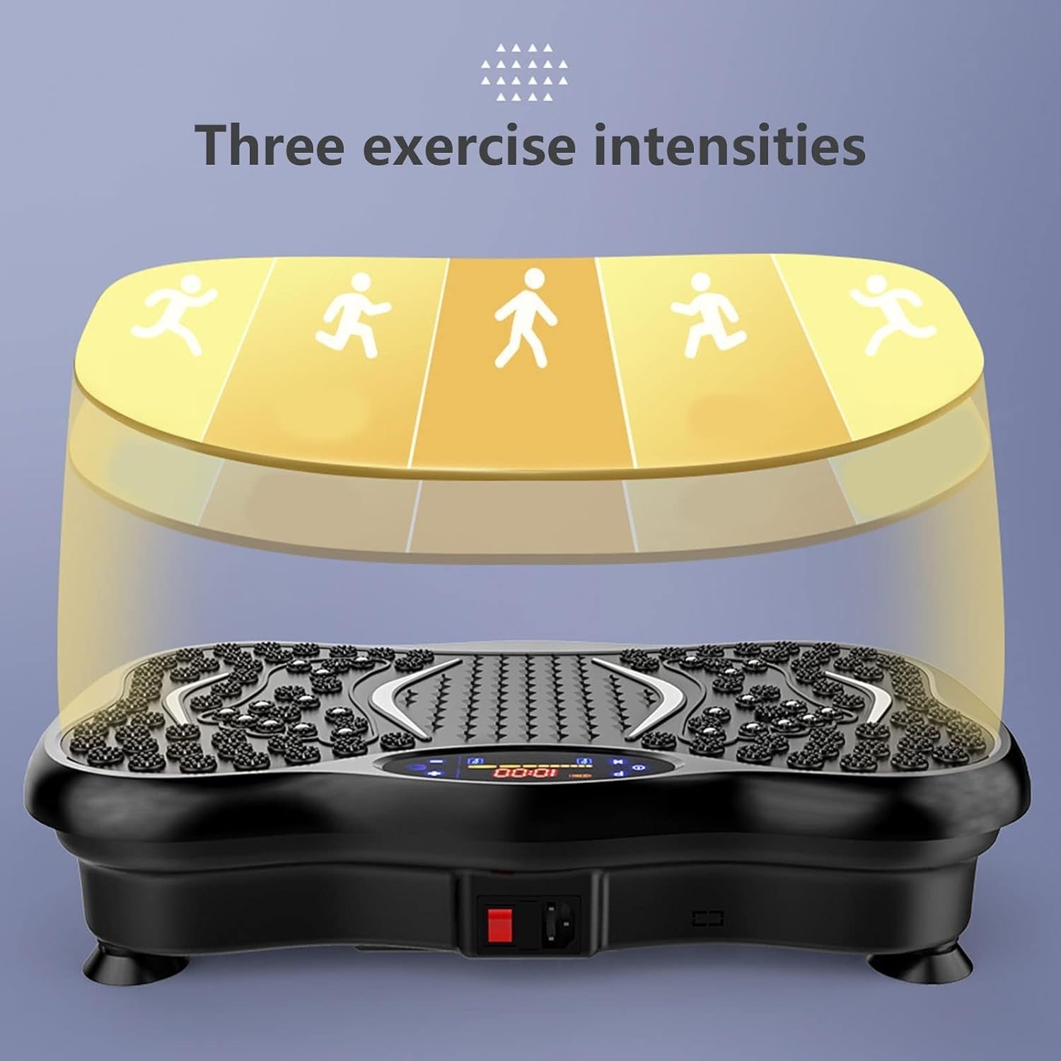 Vibration Plate Exercise Machine Bluetooth LCD Full Body Shaping