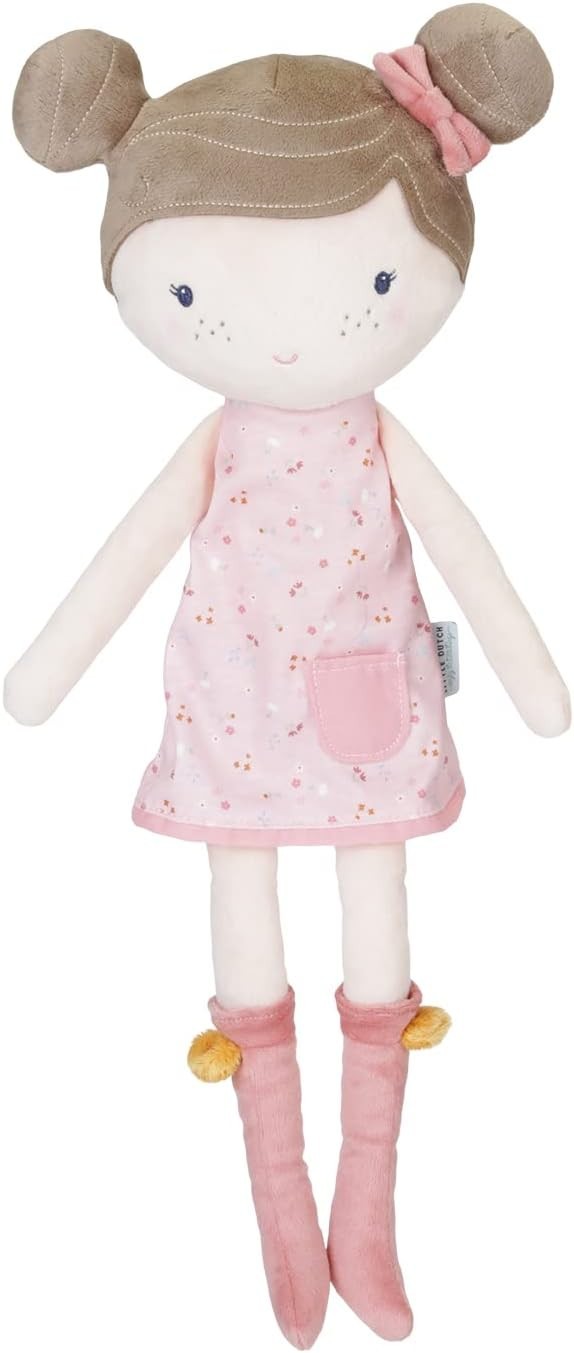 35cm Soft Rag Doll Pink Plush Cuddly Toy Gift Boxed Baby Kids Nursery Present