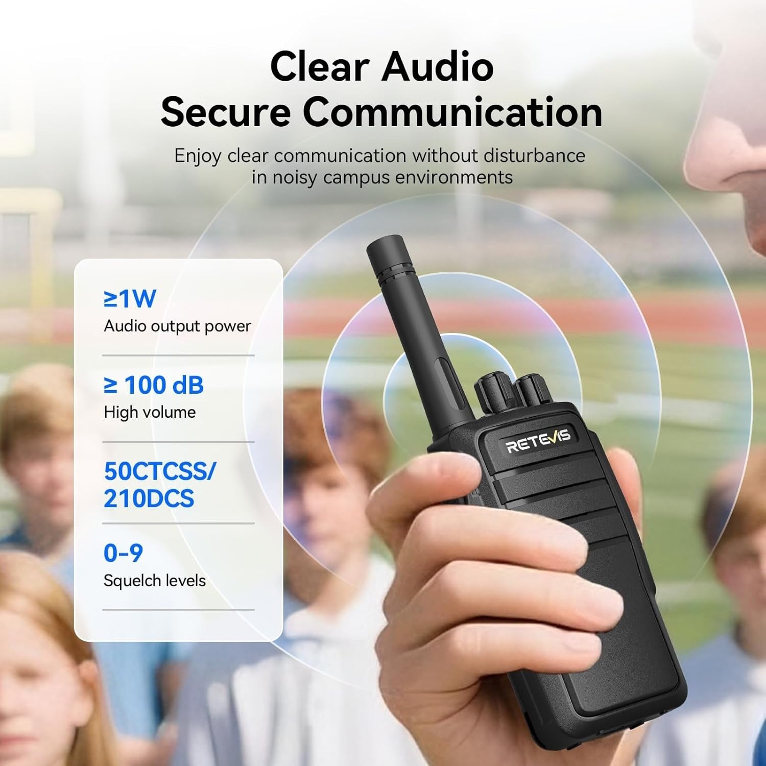 Walkie Talkies 2 Pack Long Range Rechargeable VOX Two Way Radio