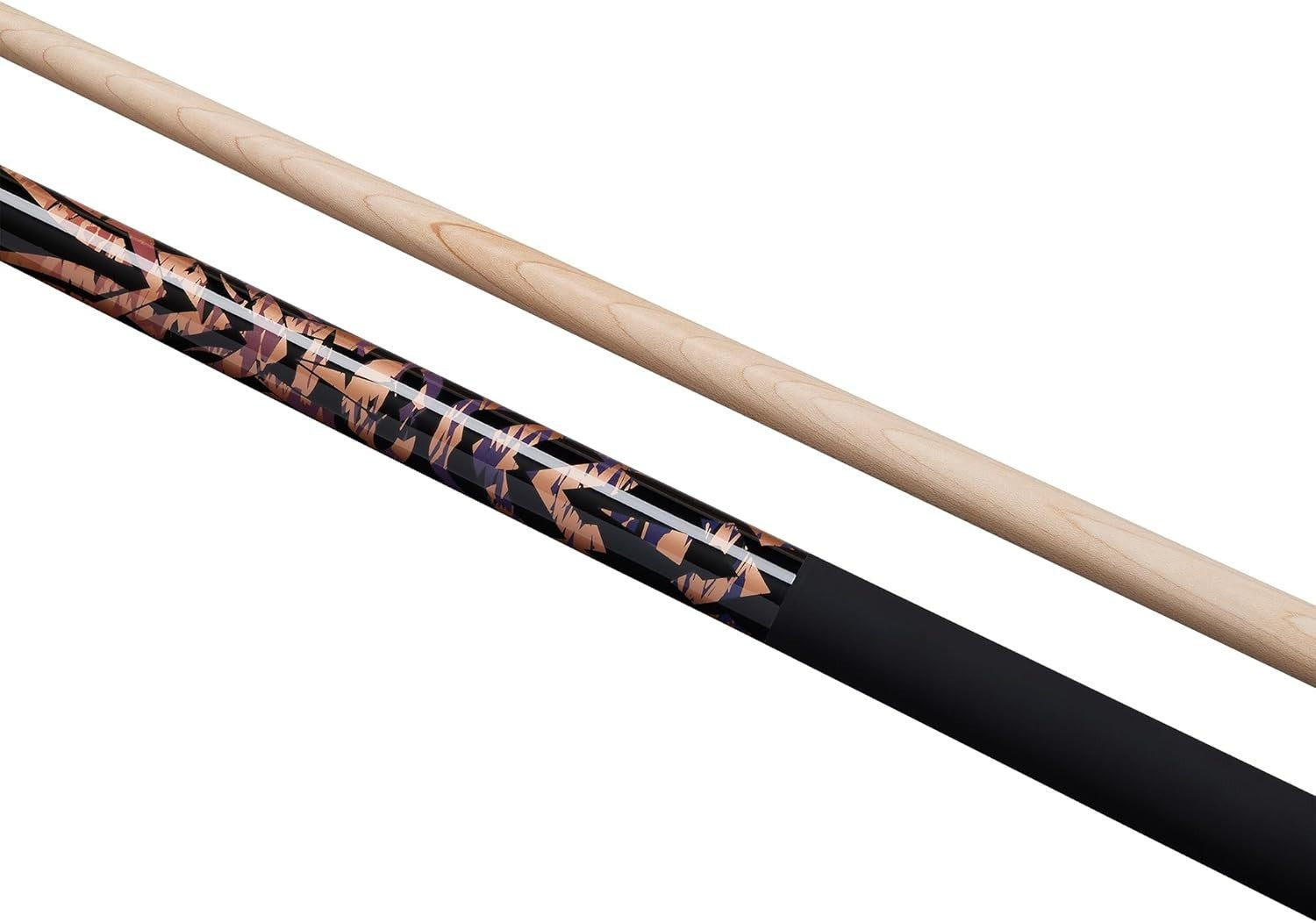 57" Pool Cue 10mm Tip Maple Shaft Ramin Butt 2-Piece Plastic Joint