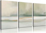 Sage Green Abstract Wall Art Set 12x16in Neutral