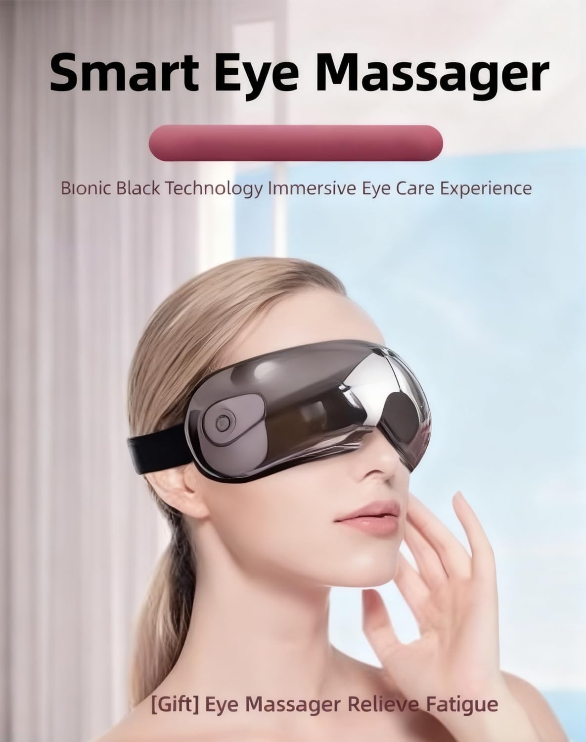 Visible Heated Eye Mask Bluetooth Music Vibration Foldable