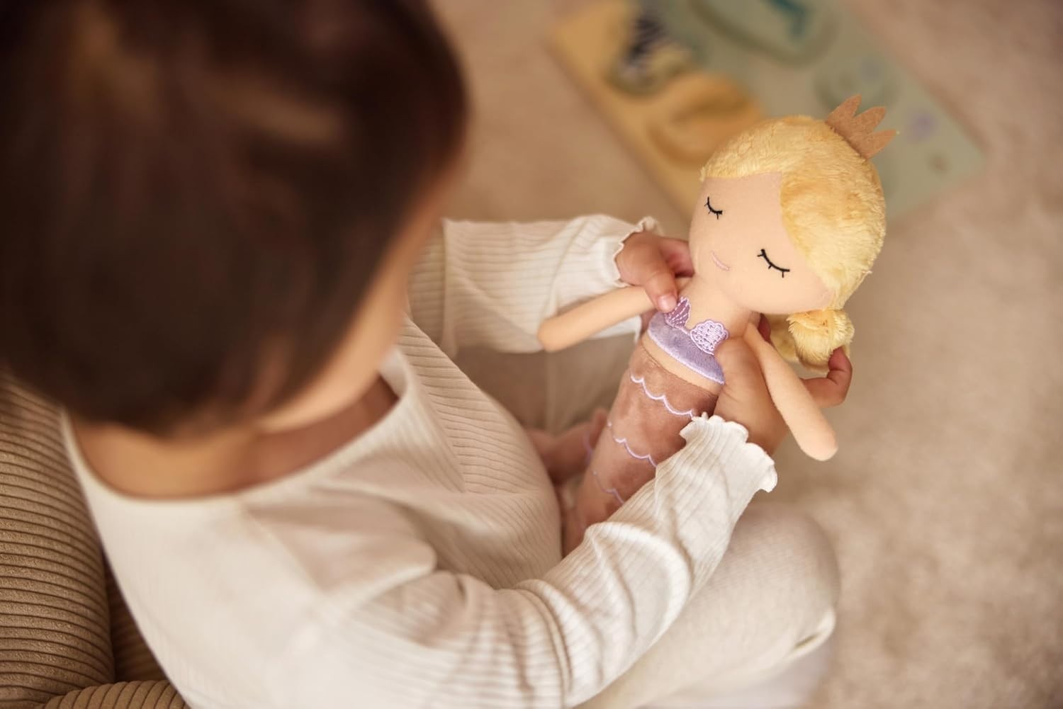 32cm Mermaid Rag Doll Soft Plush Cuddly Toy Washable