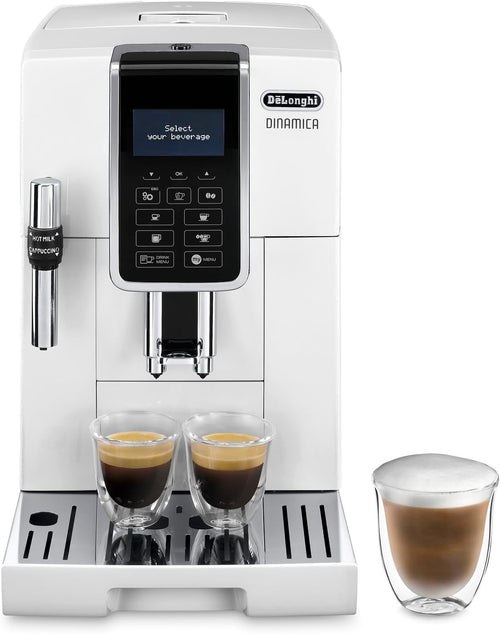 Fully Automatic Bean-to-Cup Coffee Machine Milk Frother 1.8L White 1450W