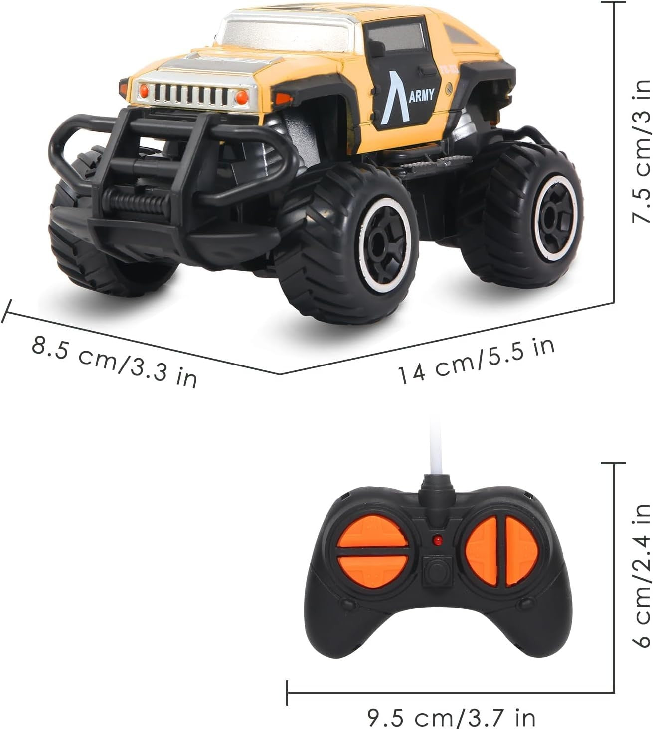 Off-Road RC Car, 4-Channel Racing Toy for Kids Ages 3–8