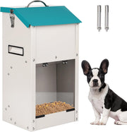 7kg Automatic Dog Feeder Rodent Proof Outdoor Food Storage Bin Red