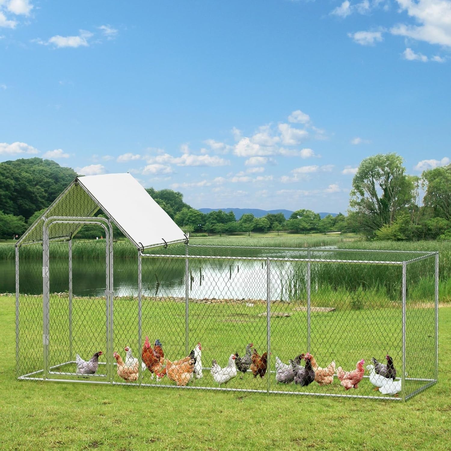 3m Walk In Chicken Run Metal Coop Waterproof UV Cover
