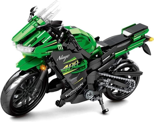 Motorbike Model Building Kit 912 Pcs, Realistic Design, Kids & Adults