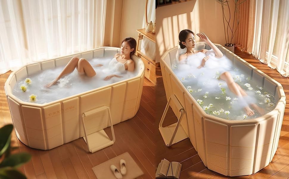 Adult Portable Foldable Bathtub – 150cm Japanese SPA Collapsible Sauna Tub