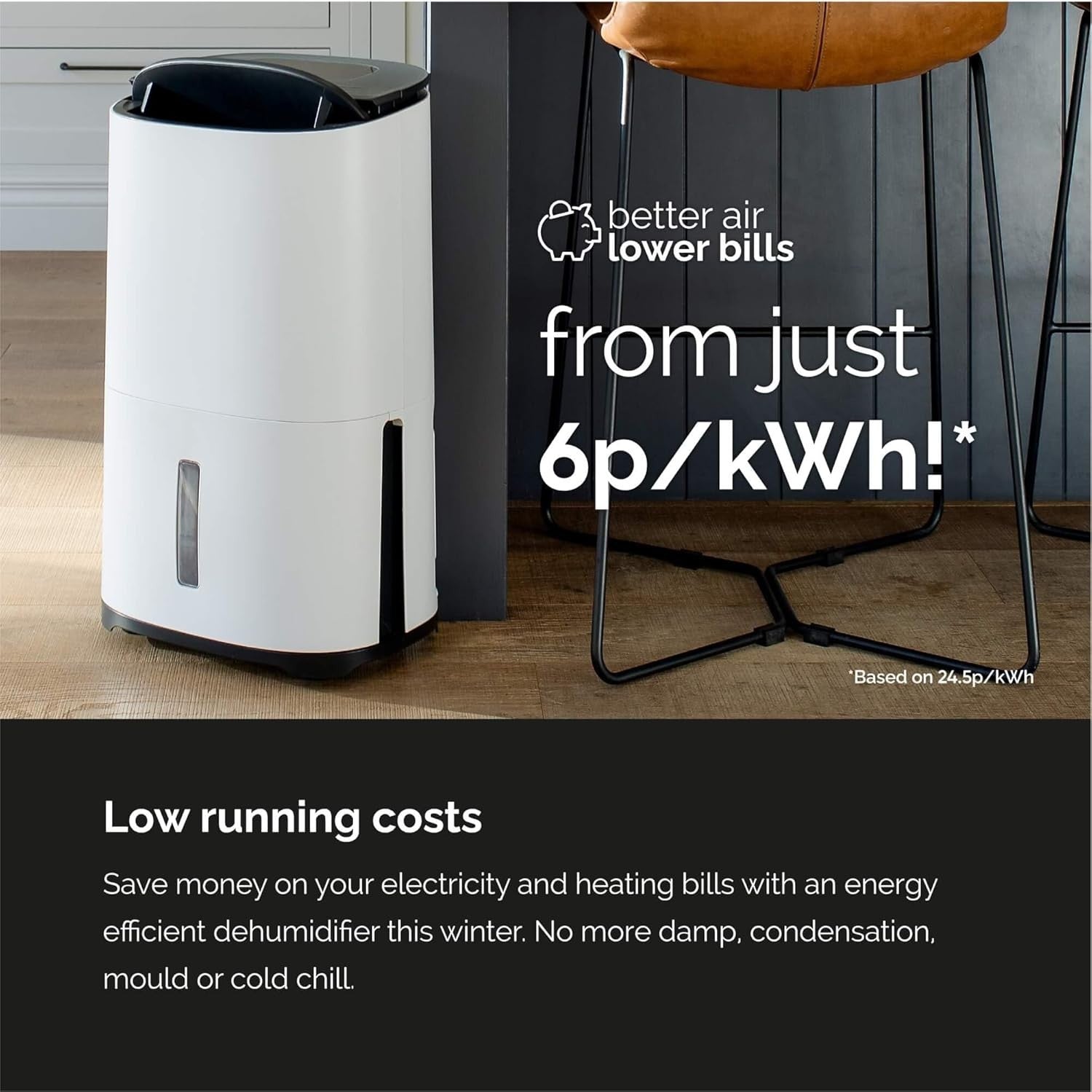 Smart 25L Dehumidifier HEPA H13 WiFi Laundry Mode Quiet Large Home
