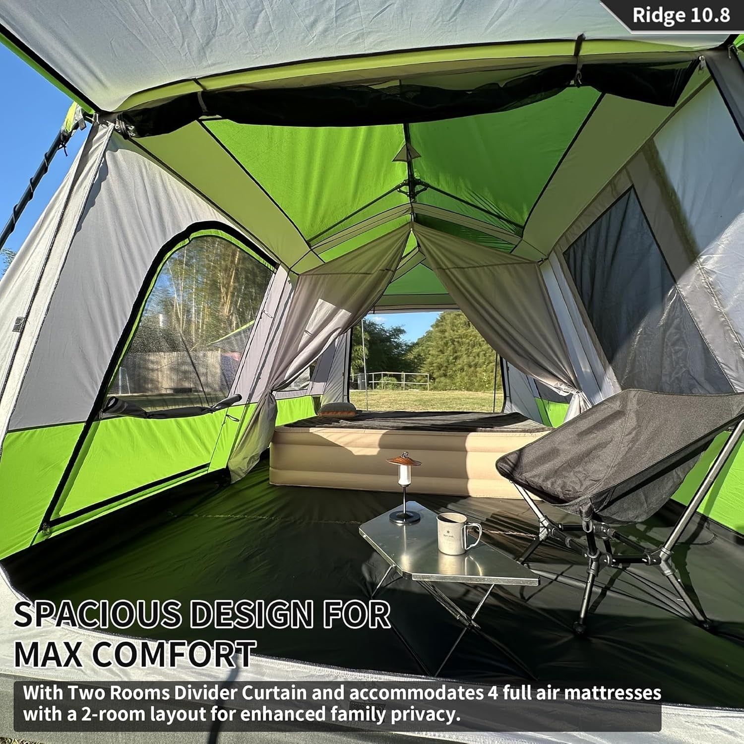 Pop Up Camping Tent 2-8 Person Waterproof Easy Setup