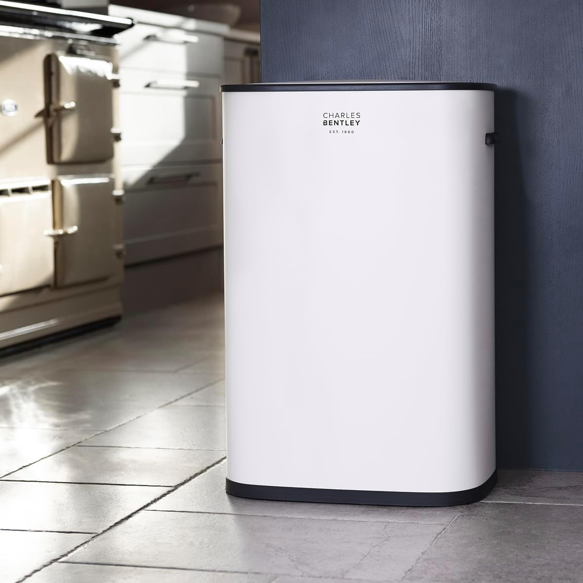 55L Automatic Sensor Kitchen Bin White Auto Close Slim