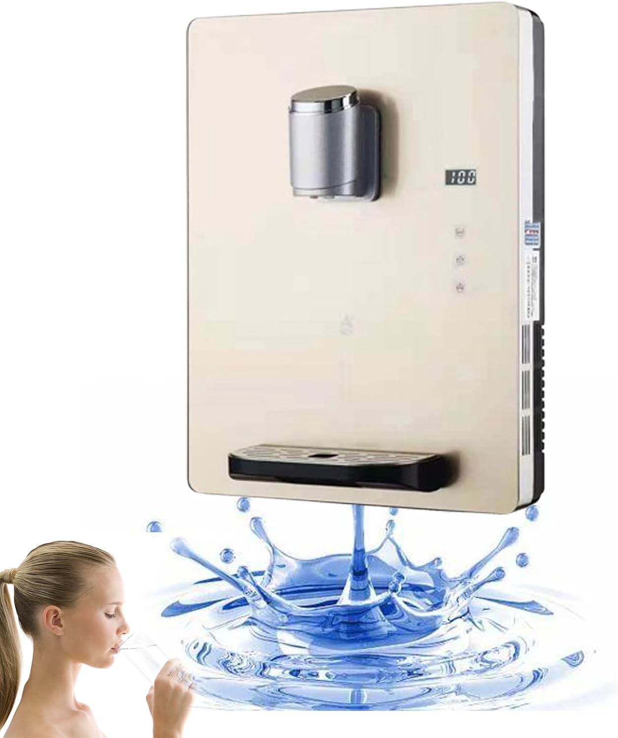 Wall Mounted Instant Hot Water Dispenser Touch Screen Lock