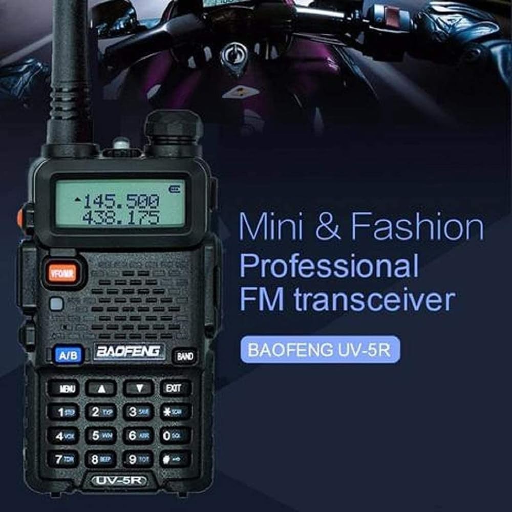 8W Dual Band Walkie Talkie 128CH VHF UHF FM Radio Emergency