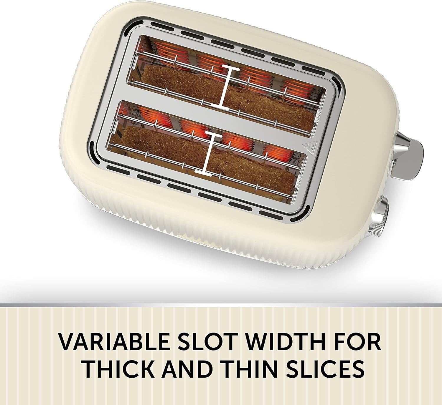 3-Slice Panini Press & 2-Slice Toaster Set Non-Stick Adjustable Browning