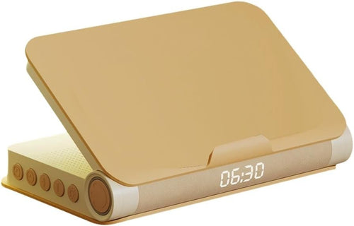 Sunrise Alarm Clock Book Lamp Loud Alarm Wireless Charging Bluetooth