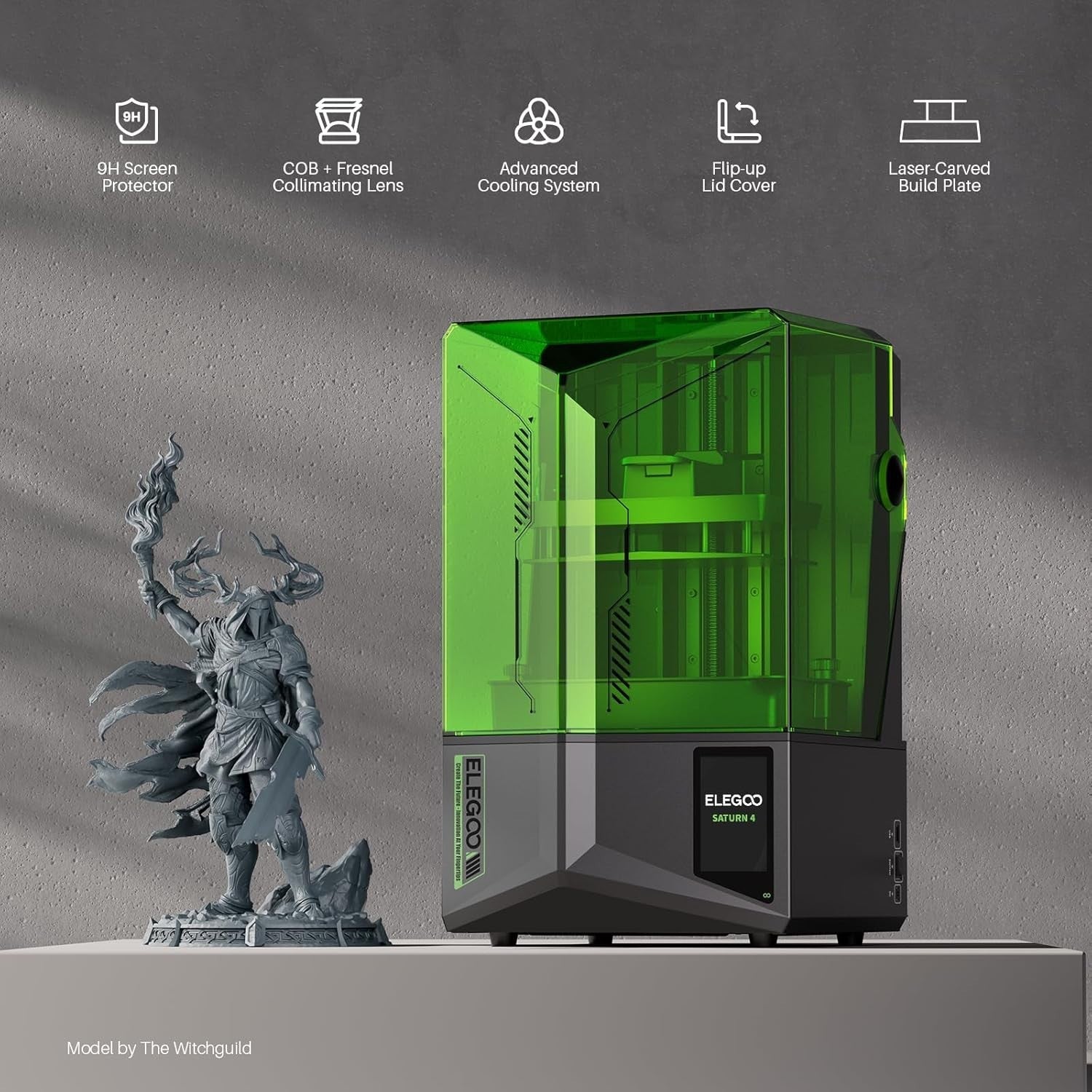12K Resin 3D Printer 10'' Mono LCD Auto Level Large Build MSLA