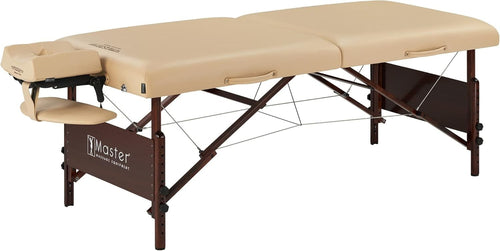 76cm Portable Massage Table Memory Foam Spa Bed Folding Therapy Couch Cream