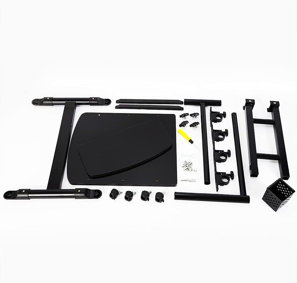 Tattoo Workstation Adjustable Tray Portable Arm Rest Stand with Storage