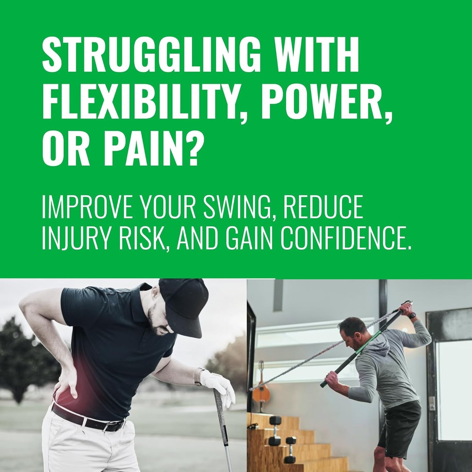 Golf Swing Trainer Resistance Band Fitness Posture System