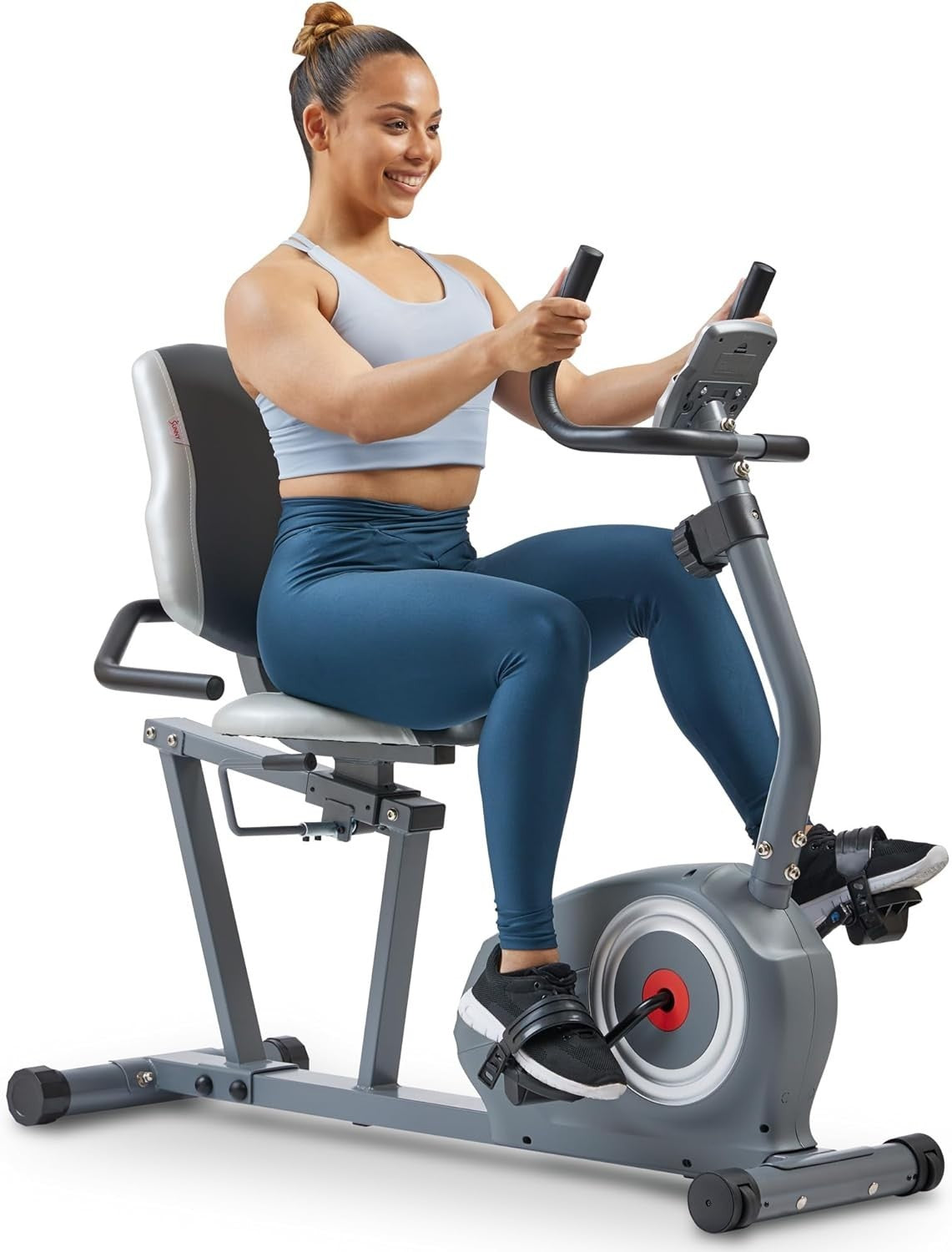Exercise Bike Magnetic Bluetooth LCD Quiet Adjustable Seat Home Fitness