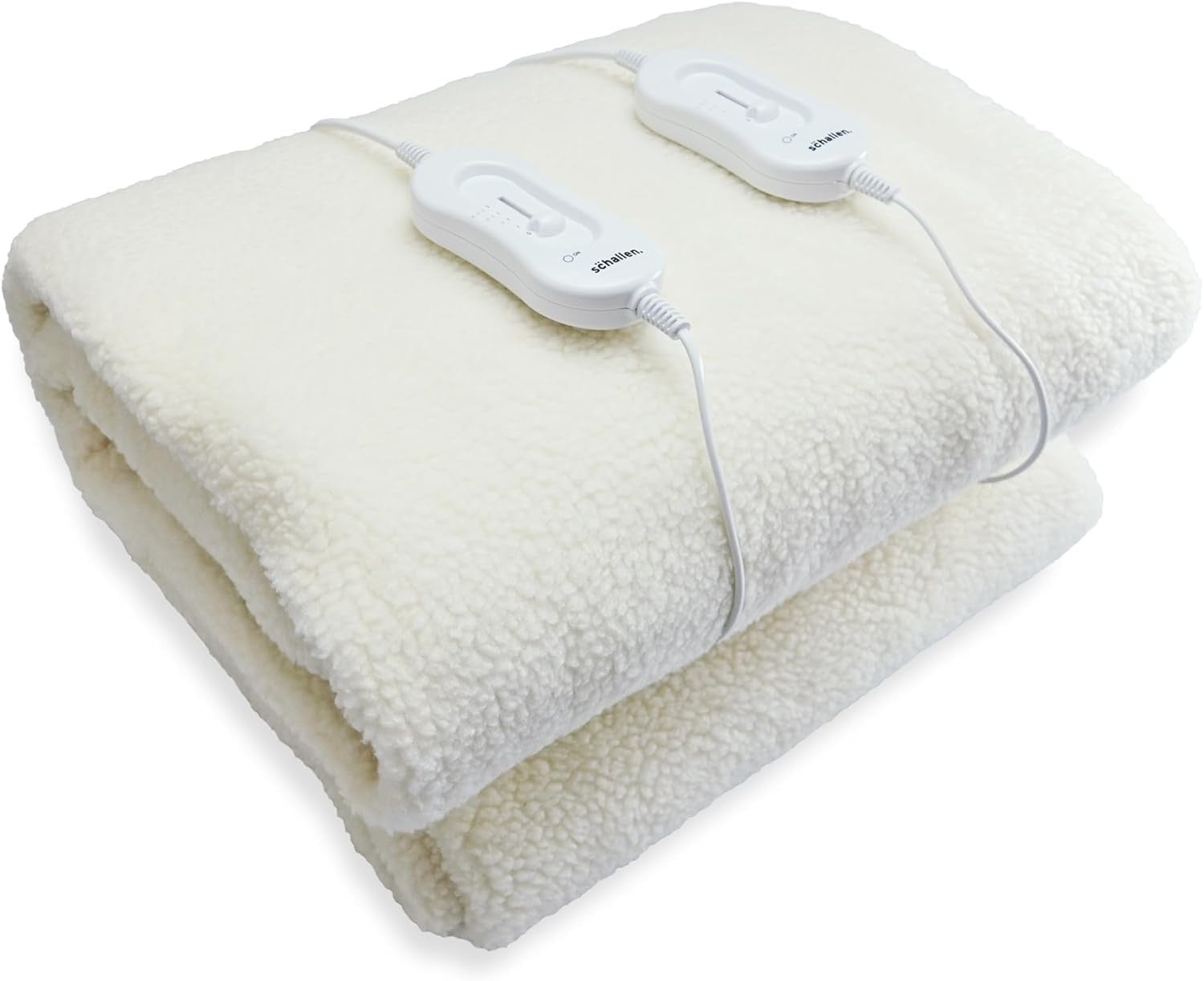 Electric Heated Blanket Super King Soft Fleece Dual Control 3 Heat Settings