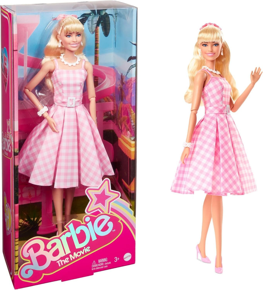 Pink Gingham Dress Fashion Doll Daisy Necklace Collector