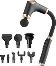 Long Handle Massage Gun Deep Tissue Back Massager 8 Heads Quiet Muscle Relief