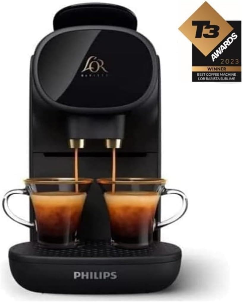 Premium Capsule Coffee Machine Dual Cup Barista Maker | Programmable Espresso