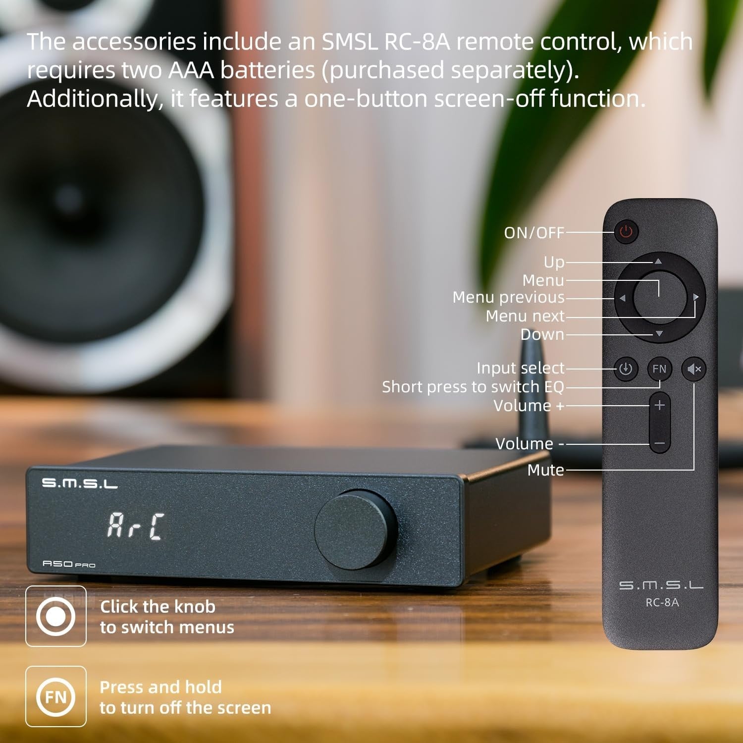 2.1 Channel Bluetooth HiFi Power Amplifier | 100W Subwoofer Output | USB HDMI