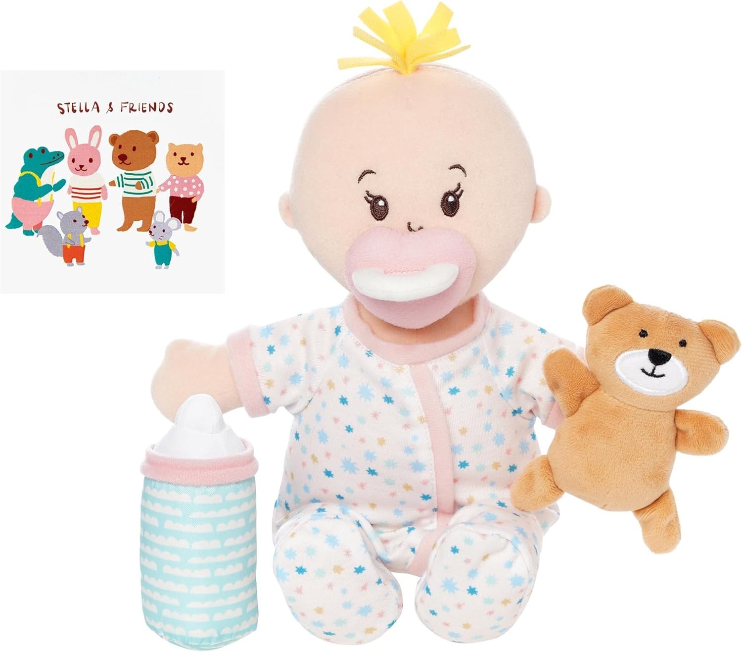 12in Soft Baby Doll Sleepy Time Scent Set Bottle Teddy Book Gift