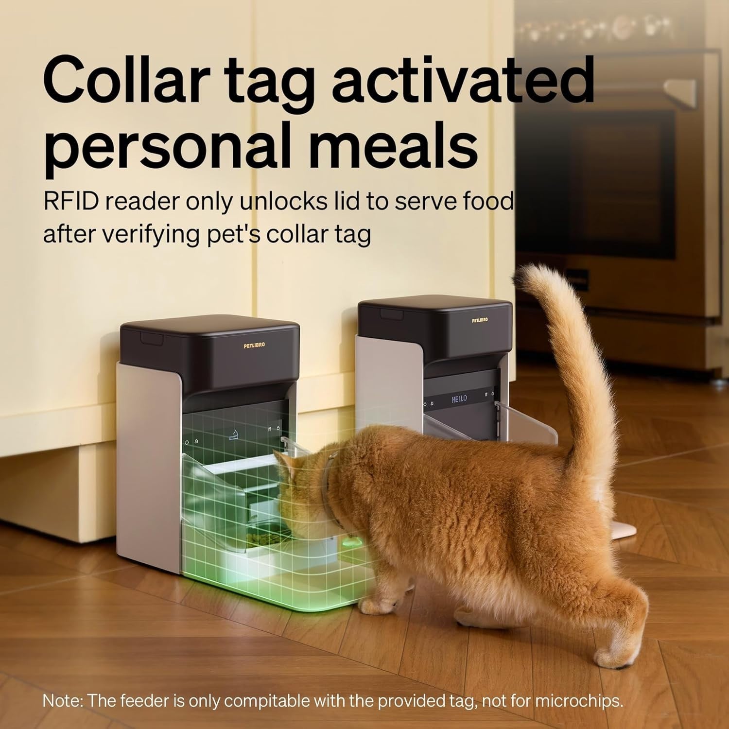 RFID Automatic Cat Feeder App Control 3L Smart Portion Pet Feeder