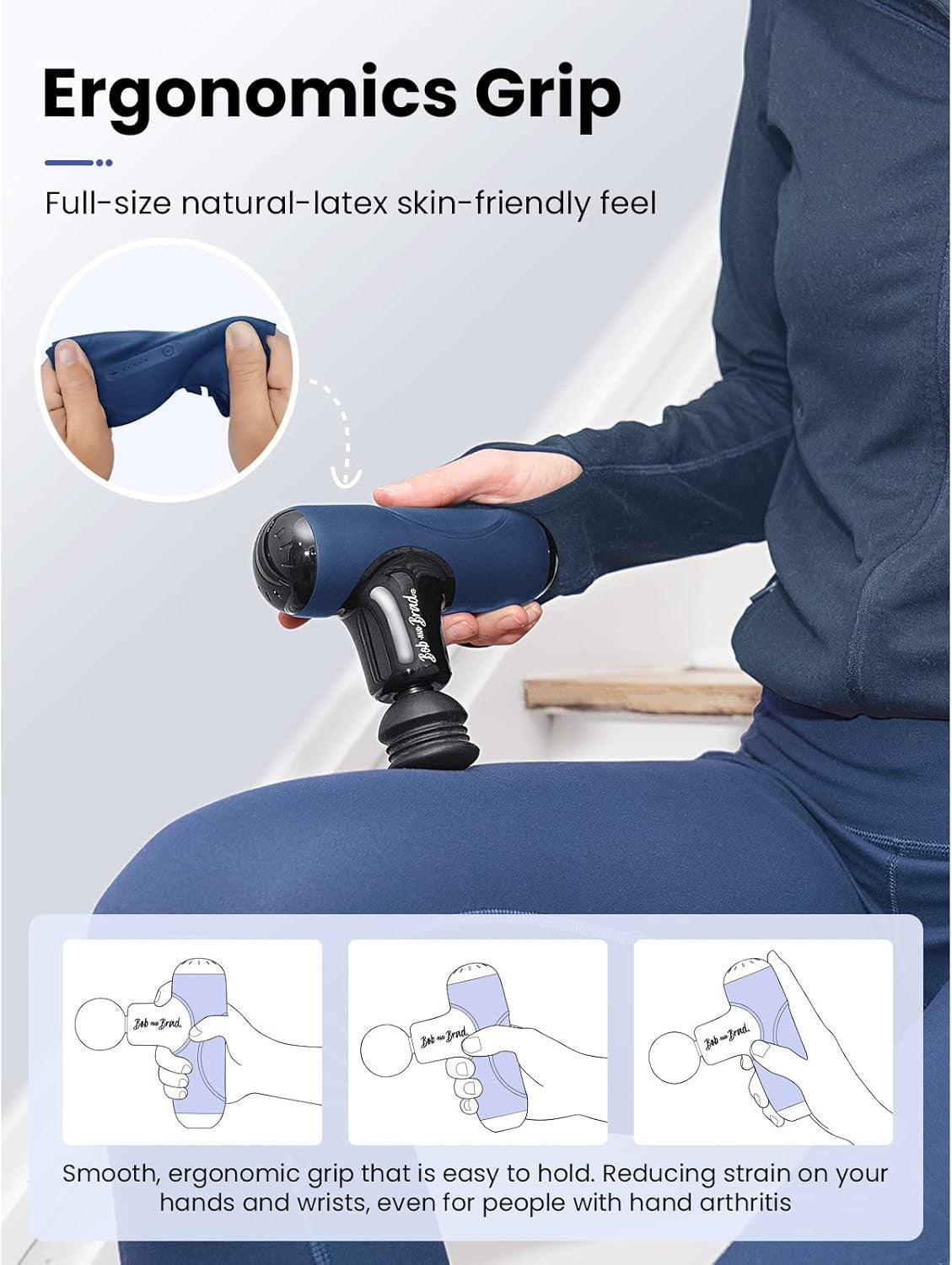 Mini Massage Gun Deep Tissue Percussion Quiet Muscle Recovery Pocket Size