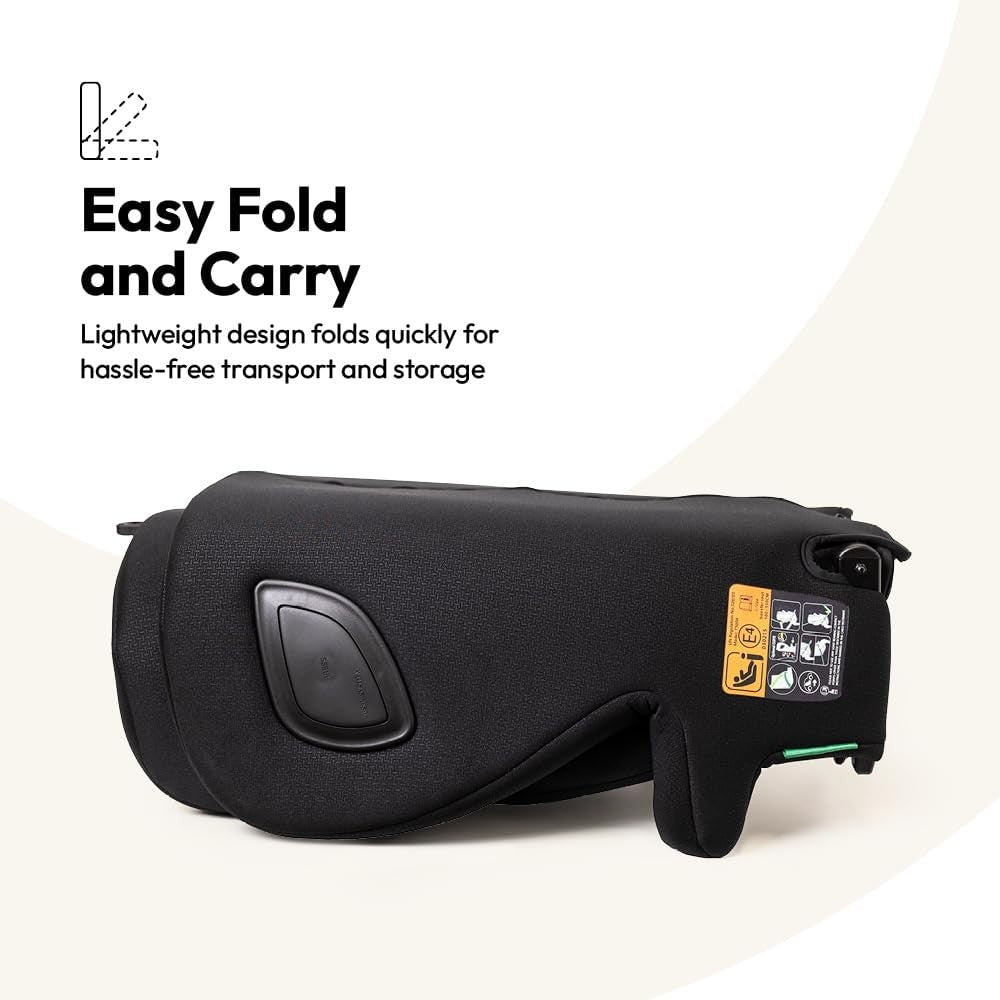 i-Size Booster Car Seat 100–150cm Foldable Travel Lightweight ISOFIX