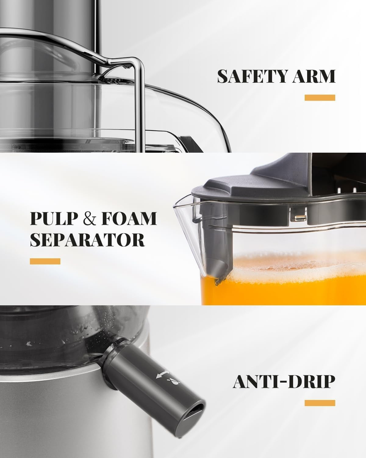 1200W Centrifugal Juicer 81mm Wide Chute Whole Fruit 2L Easy Clean