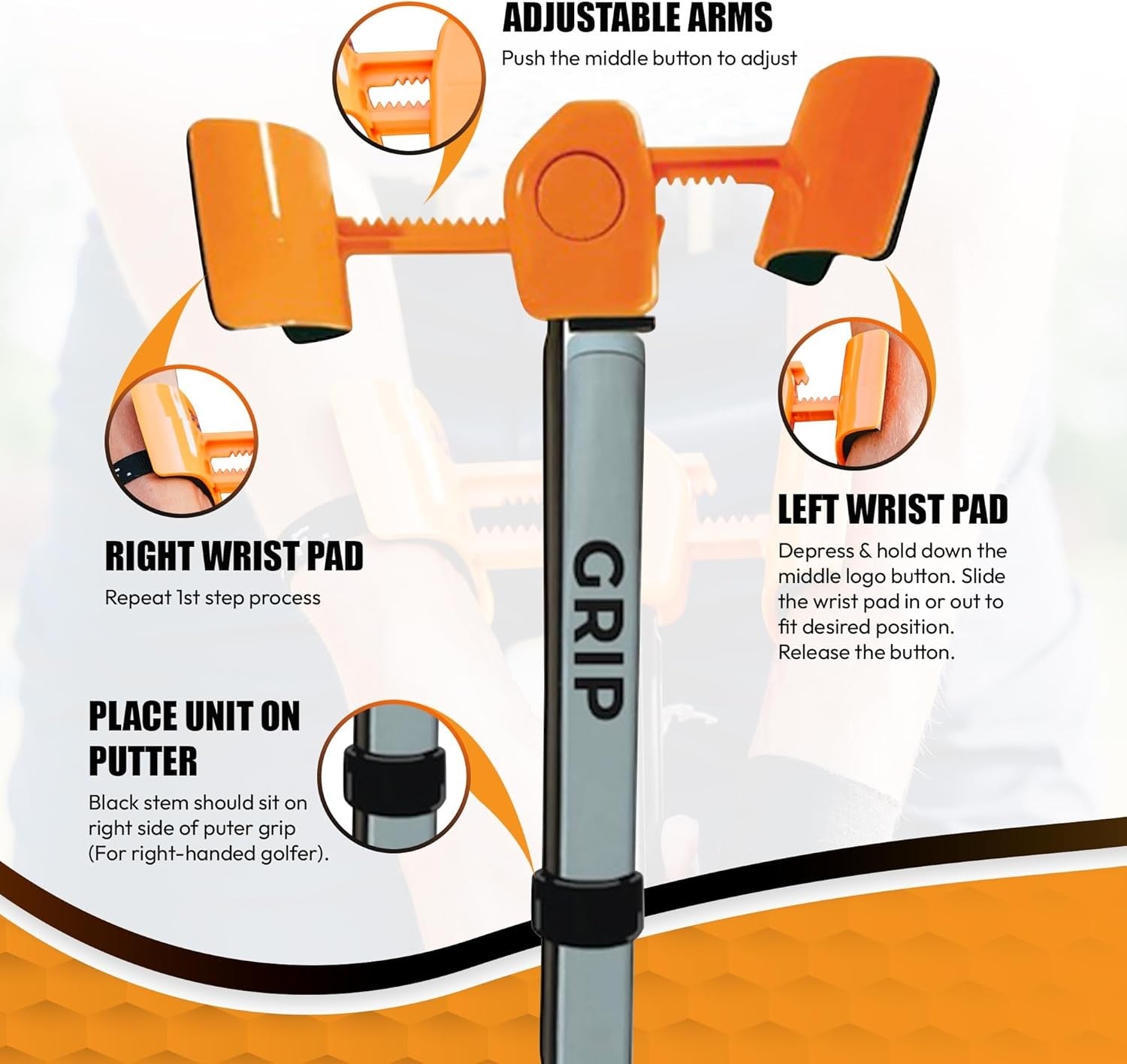 Golf Putting Trainer Aid Precision Short Game Accuracy Tool