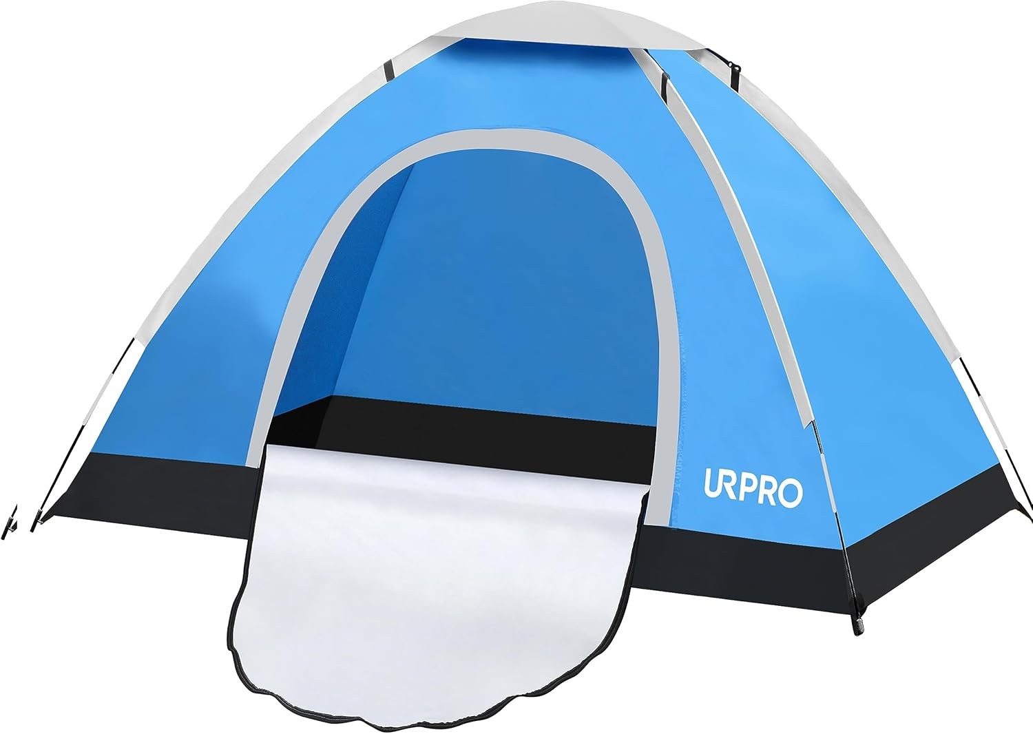 Blue 3-Person Portable Camping Tent – Lightweight Hiking Dome Tent
